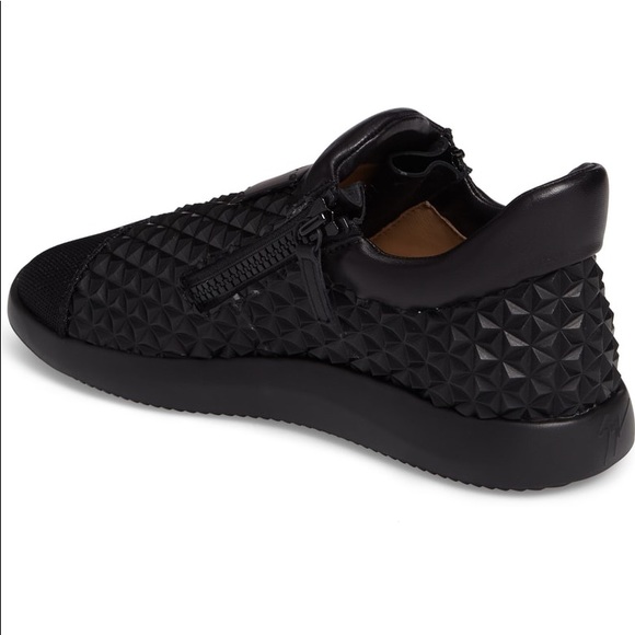 Giuseppe Zanotti Geo Embossed Zip Sneaker Men 40EU - Picture 2 of 6